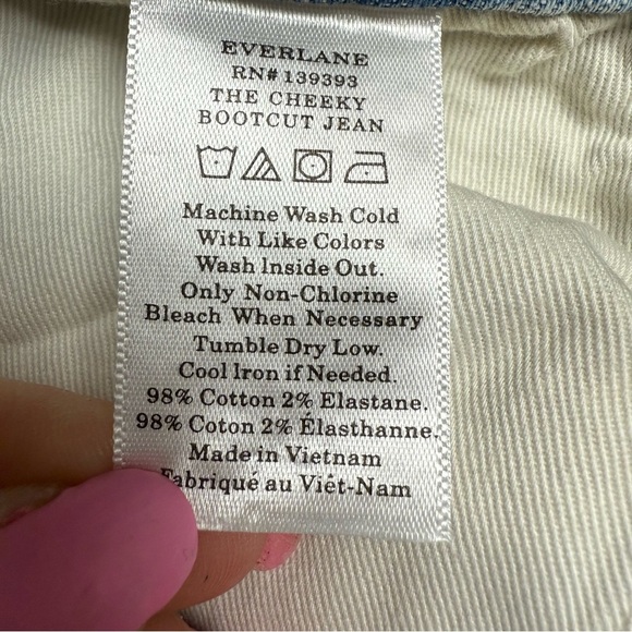 Everlane Cheeky bootcut size 27 regular Blue Jeans light wash - Picture 5 of 7